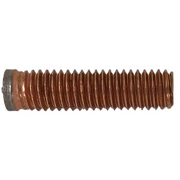 M6-1.00 CD Weld Stud, Non Flanged, Mild Steel