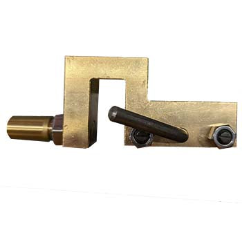 Punching Shear Resistor (PSR) Chuck in economy block style with a metal body, adjustable lever, and bolt for secure clamping.
