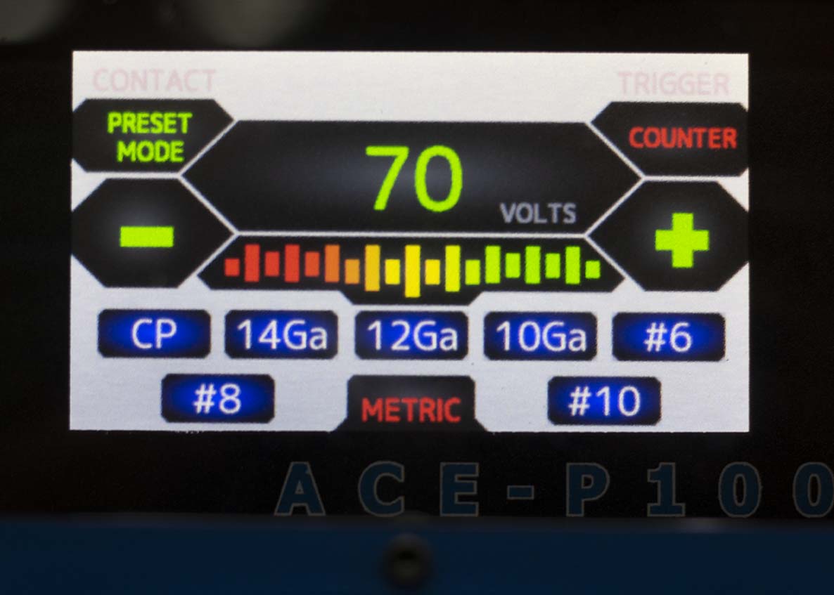 Truweld ACE P100 Touchscreen Interface