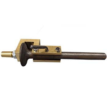 Economy block style Punching Shear Resistor (PSR) Chuck with metal shaft and mounting components for precise punching applications.