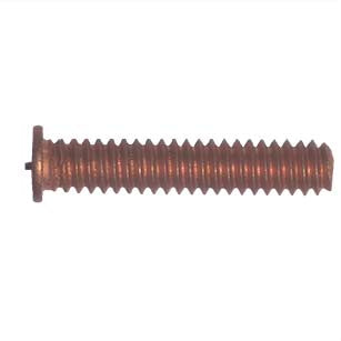 CD Weld Stud Flanged 10-24 Mild Steel Copper Coated