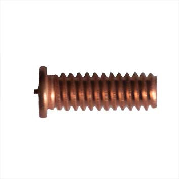 M6-1.00 CD Weld Stud, Flanged, Mild Steel