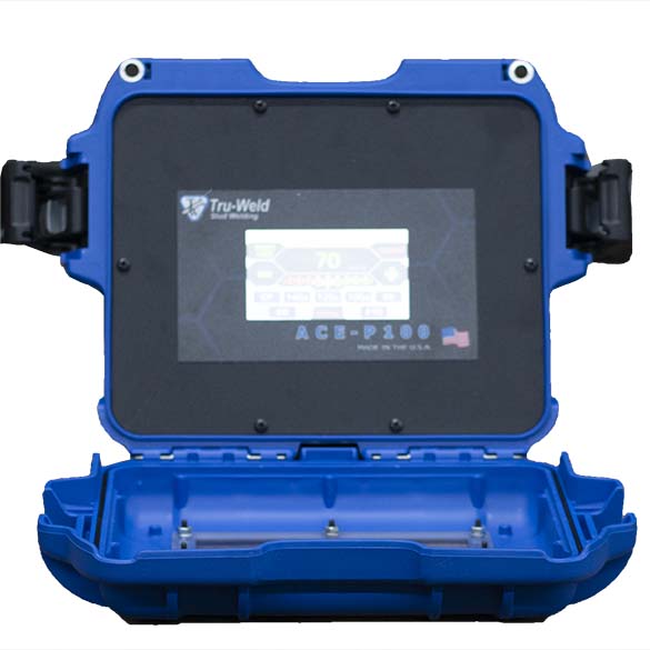 Truweld ACE P100 Stud Welder Open to Use Touchscreen