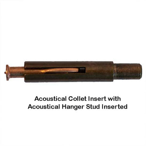 Acoustical Collet Insert with Acoustical Hanger Stud Inserted