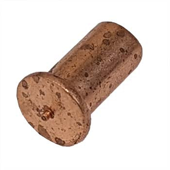 CD Weld Stud No Thread Flanged Mild Steel Copper Coated