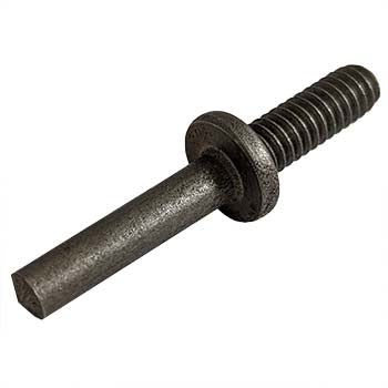 Arc Collar Stud 215 x 1-1/8&quot; with 1/4-20 x 3/4&quot; Mild Steel