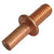 Arc Collar Stud 275 x 3/4" with 5/16-18 x 5/8" Mild Steel Copper Coated