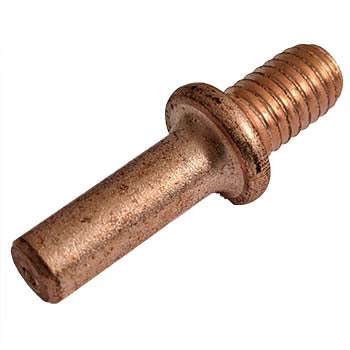 Arc Collar Stud 330 x 5/8" with 3/8-16 x 5/8" Mild Steel Copper Coated