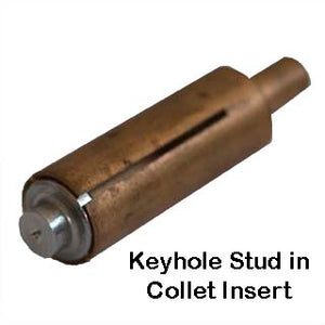 Keyhole Stud in Collet Insert