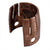 Copper Ferrule Grips - Split (Nelson Style), brown, cylindrical metal connector with split design and holes for secure fastening.
