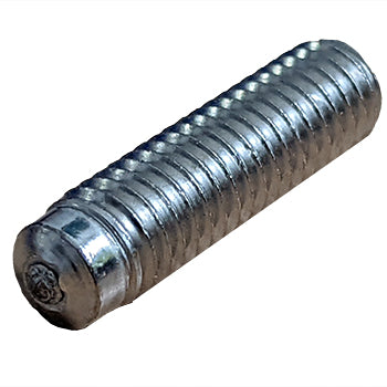 M8 Drawn Arc Weld Stud Full Thread Nickel Plated