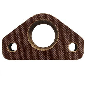 Small closed arc foot component for HBS/IWT machines, featuring a textured brown surface and central circular opening.