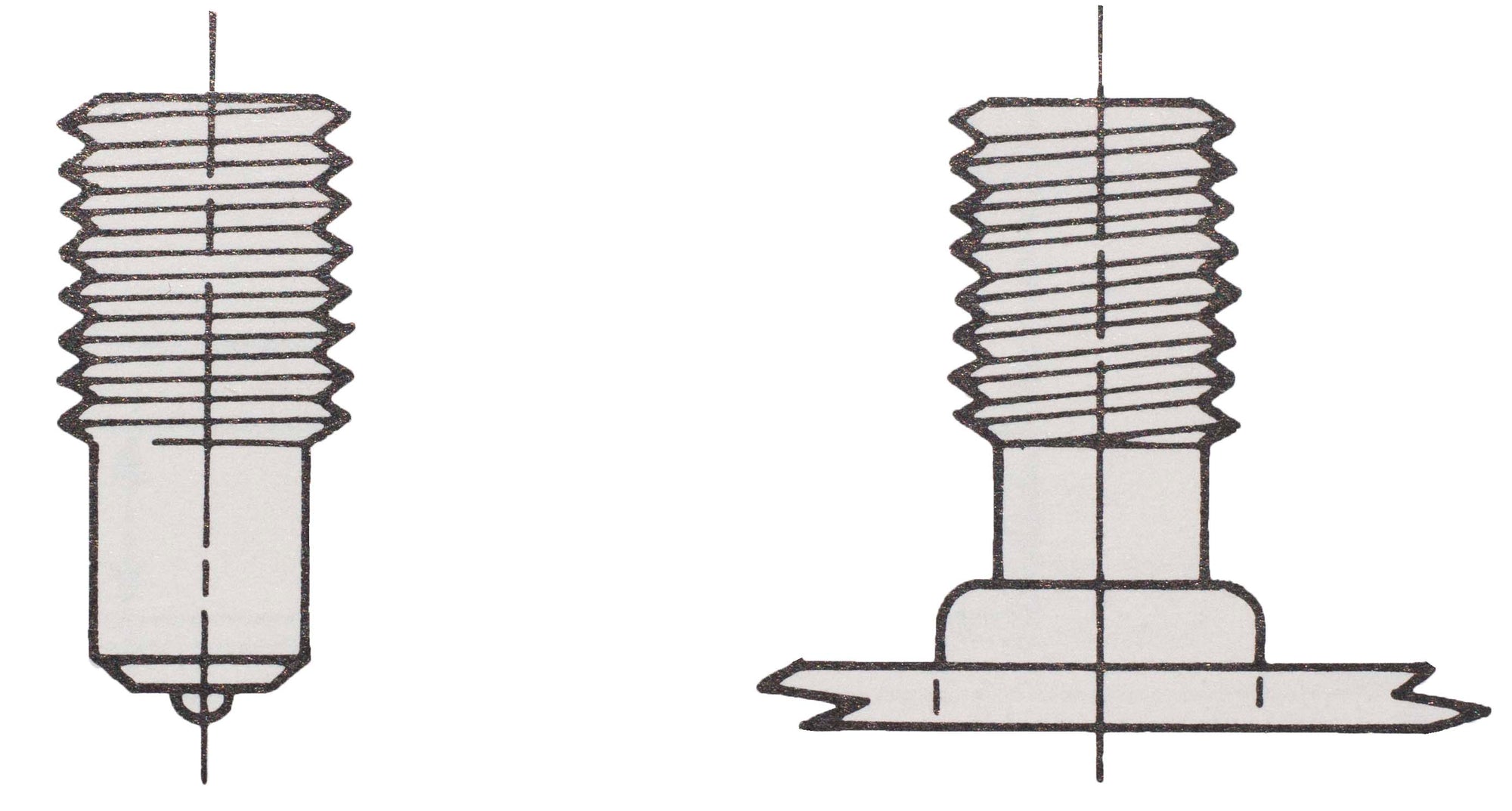 Reduced Base Drawn Arc Stud Drawing